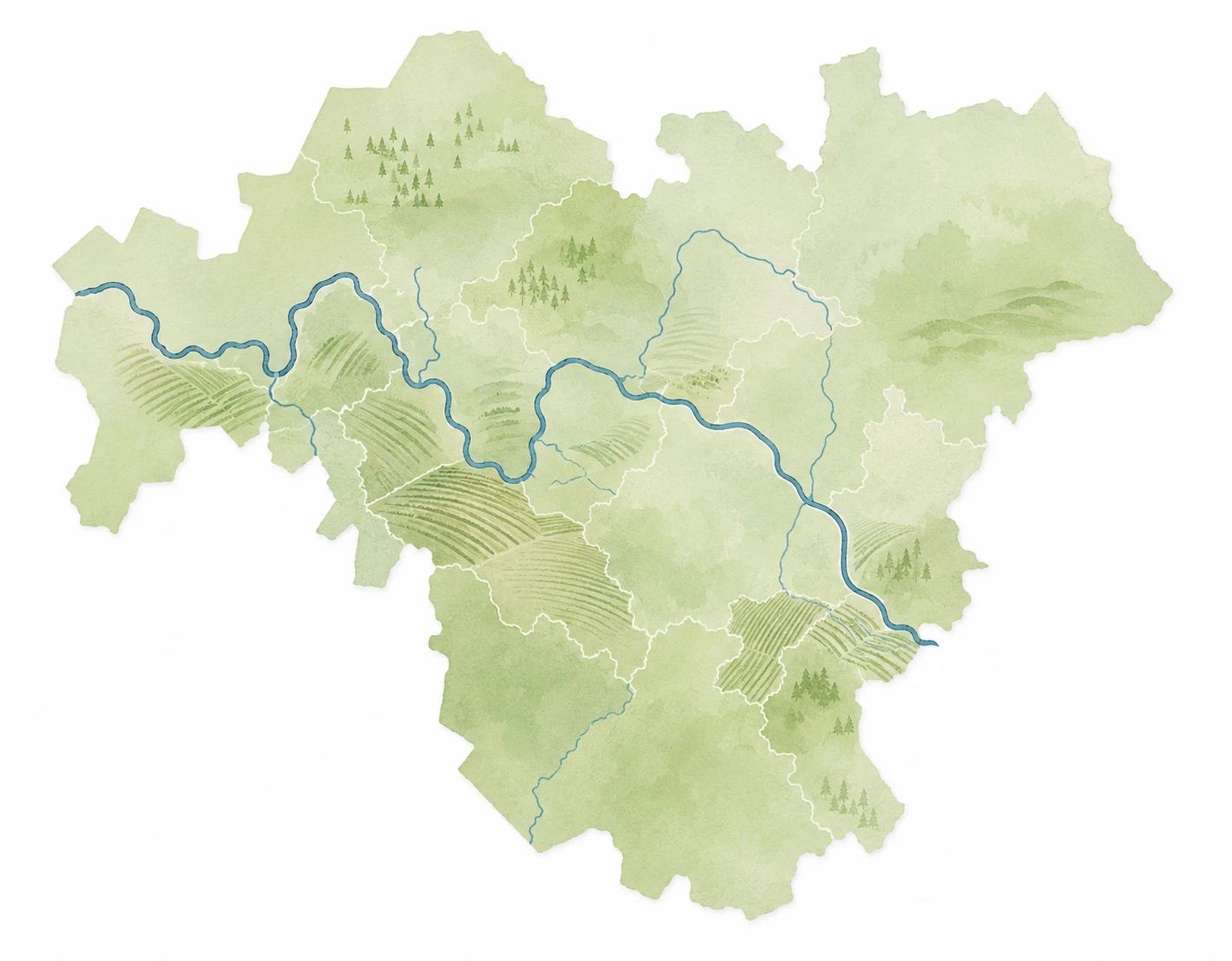 Karte von Franken Karte von Franken