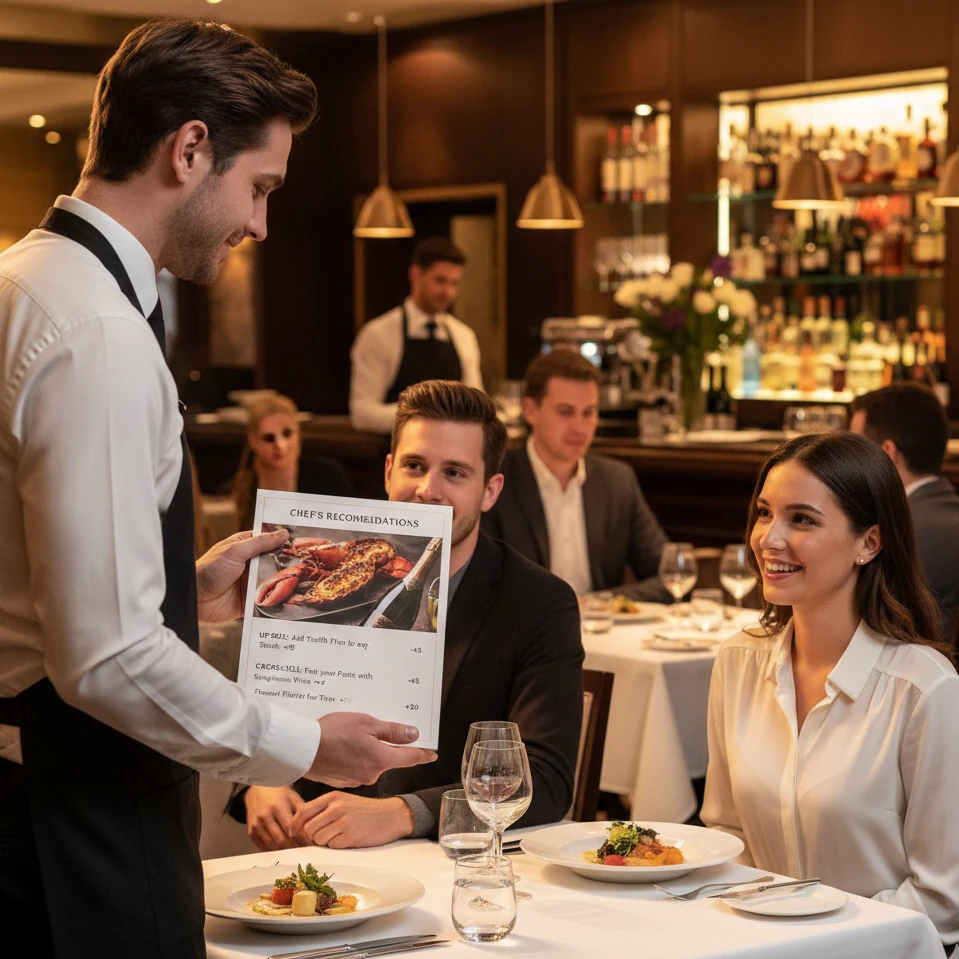 Gäste werden bedient