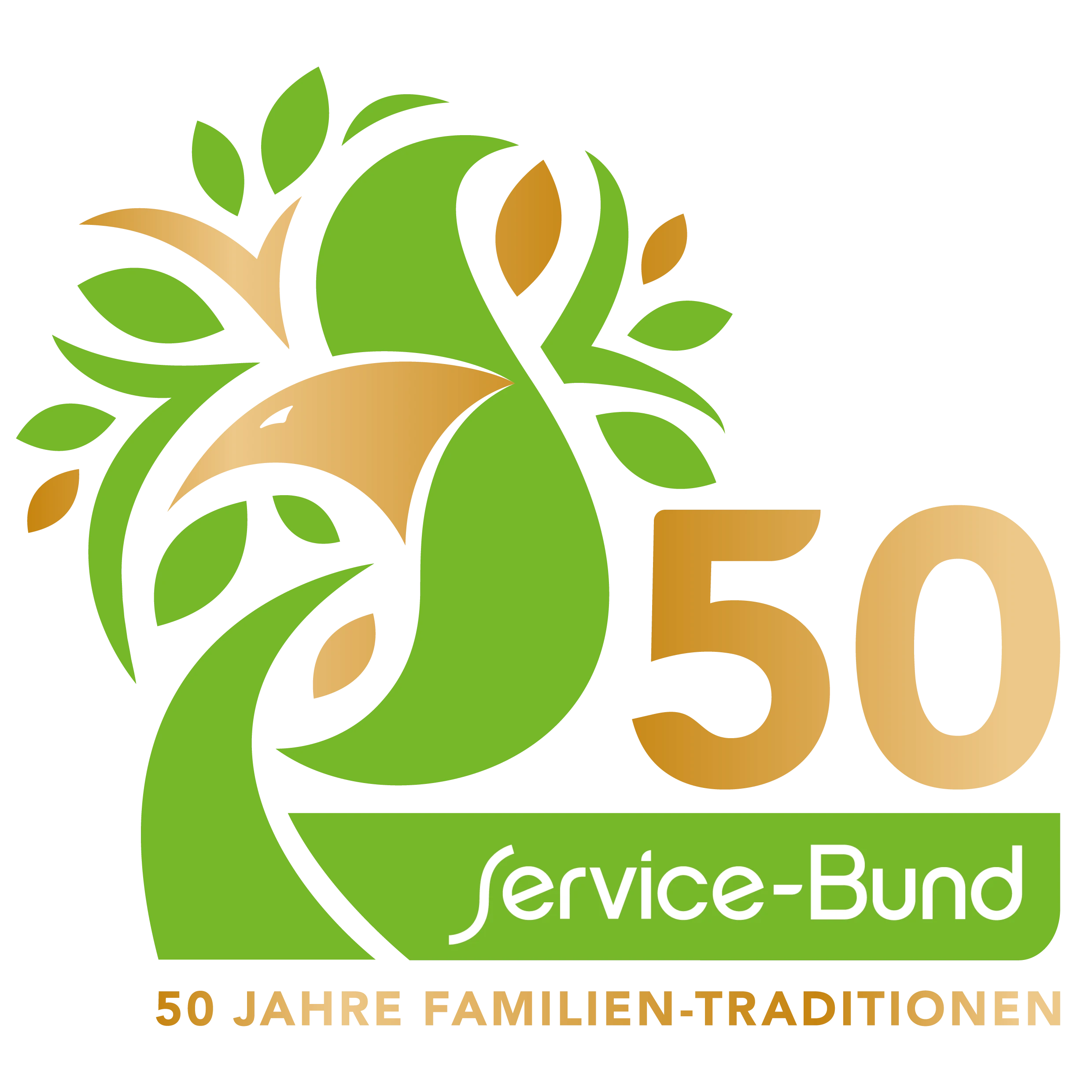 Jubiläumslogo des Service-Bund zum 50-jährigen Bestehen