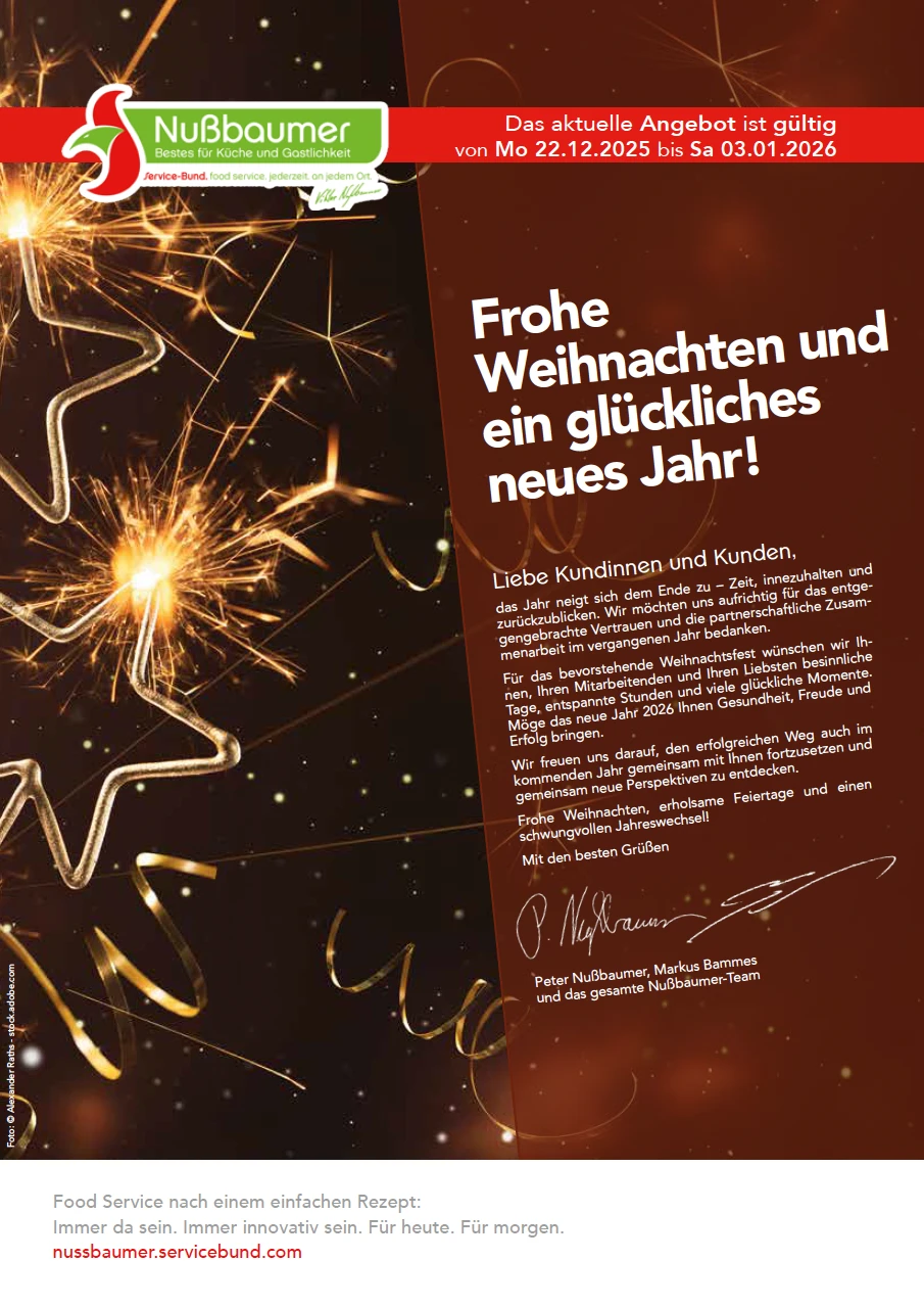 Aktuelle Nußbaumer Werbung Aktuelle Nußbaumer Werbung