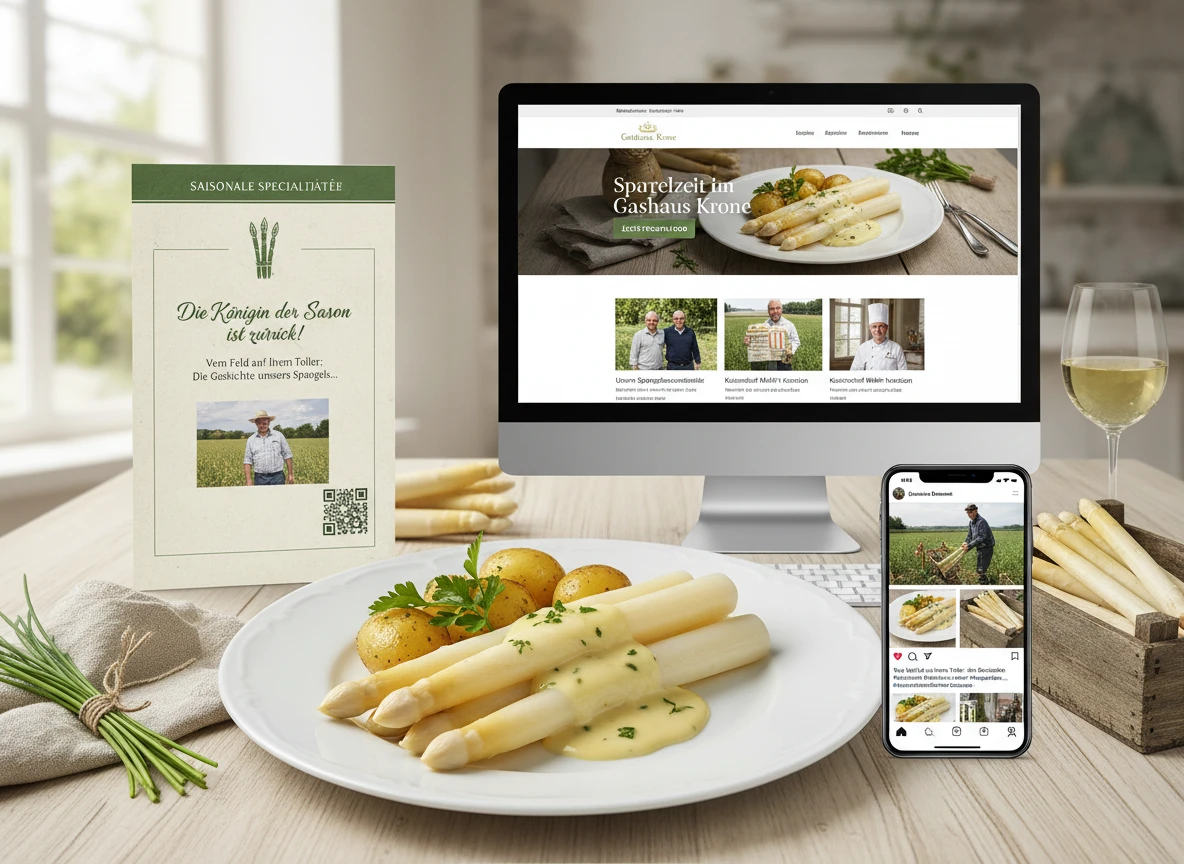 Ein weißer Teller mit Essen neben einem Computer und einem Telefon. Ein weißer Teller mit Essen neben einem Computer und einem Telefon.