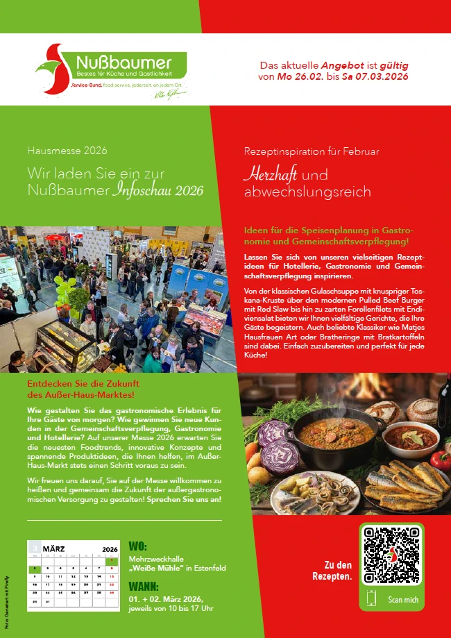 Aktuelle Nußbaumer Werbung
