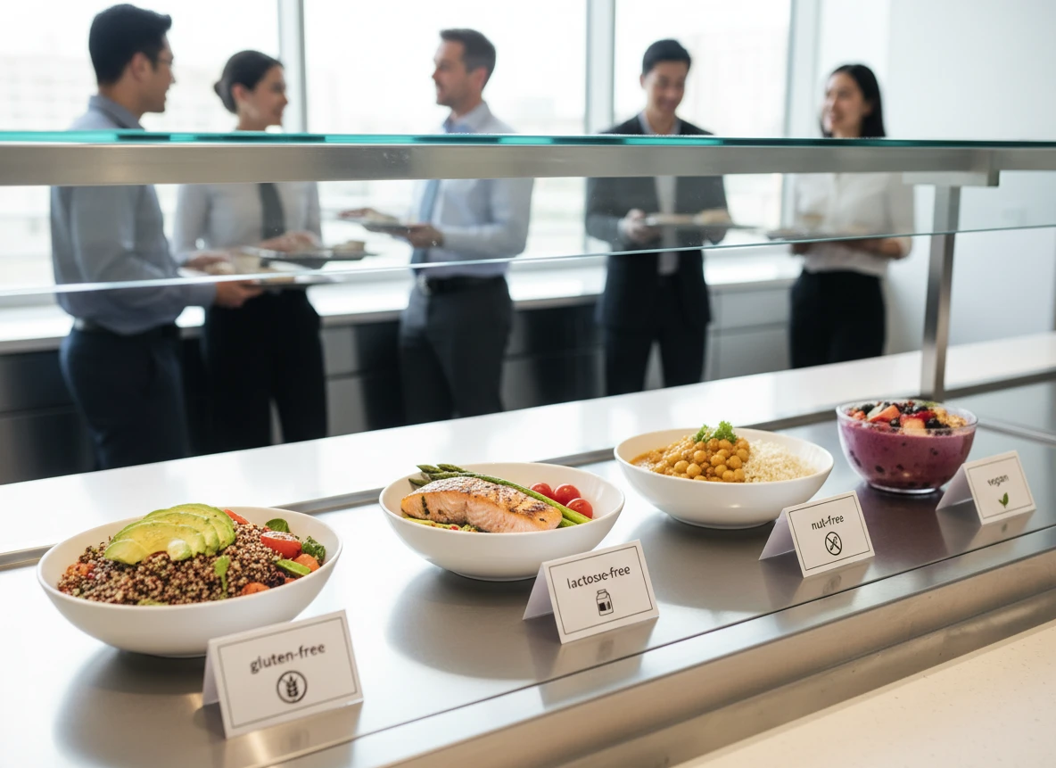 verschiedene Gerichte, die Allergikerfreundlich sind