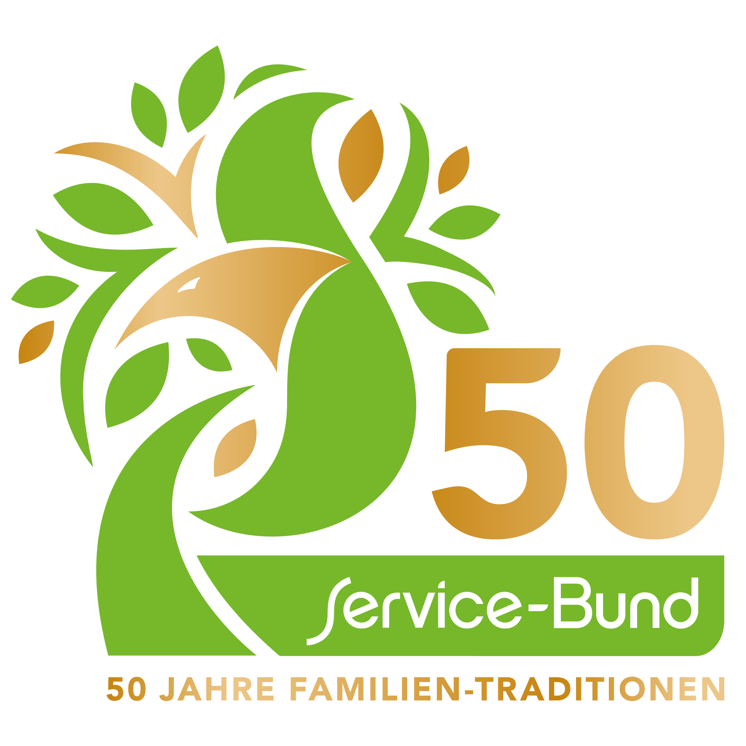 Jubiläumslogo des Service-Bund zum 50-jährigen Bestehen