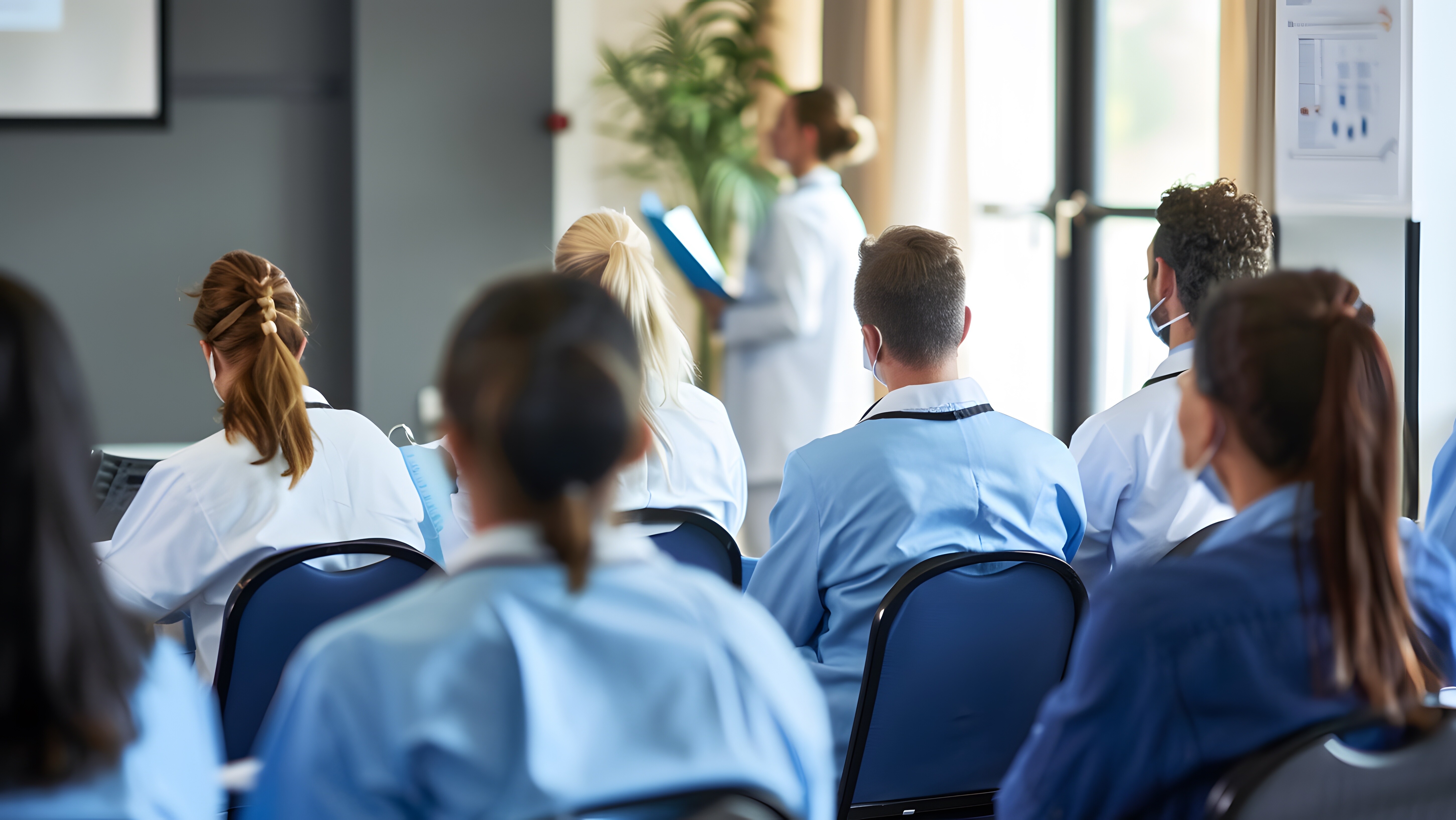 Eine Gruppe von Menschen in einem Raum