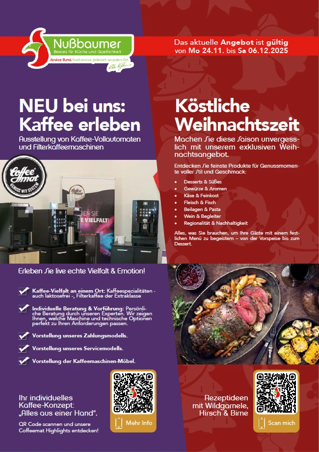 Aktuelle Nußbaumer Werbung Aktuelle Nußbaumer Werbung