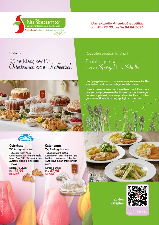 Aktuelle Nußbaumer Werbung