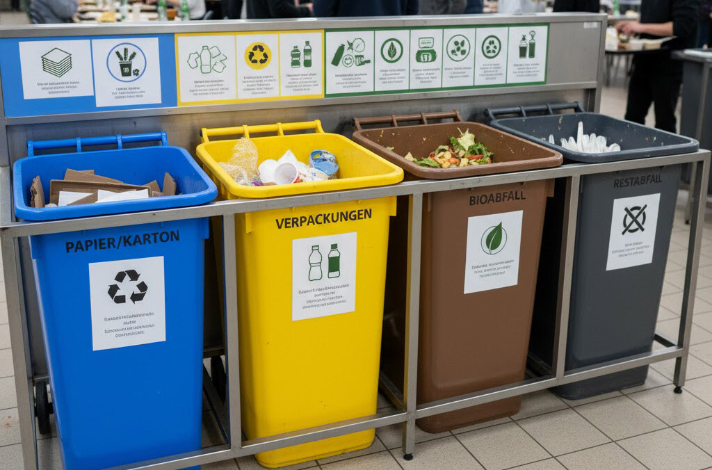 verschiedene Mülltonnen verschiedene Mülltonnen